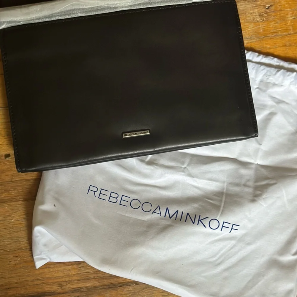 Rebecca Minkoff Black Leather Clutch